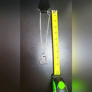 New Rhinestone Heart Necklace